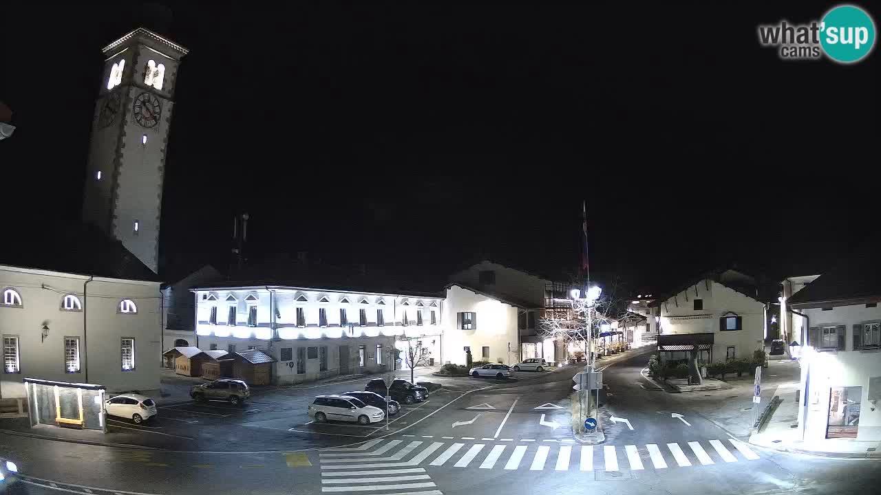 Cámara web en vivo Centro de la ciudad de Kobarid – Valle de Soča – Eslovenia