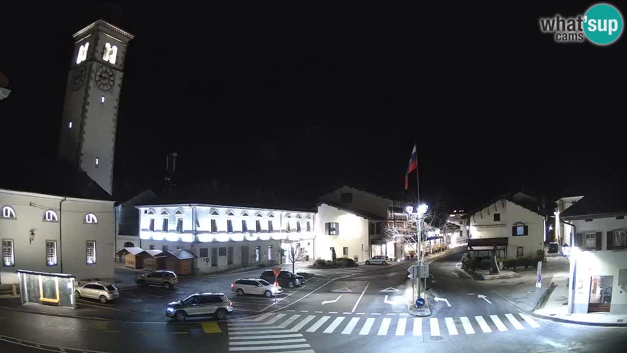 Cámara web en vivo Centro de la ciudad de Kobarid – Valle de Soča – Eslovenia