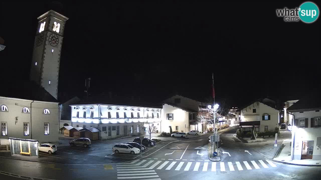 Live webcam Kobarid – Caporetto centro città – Valle dell’Isonzo – Slovenia