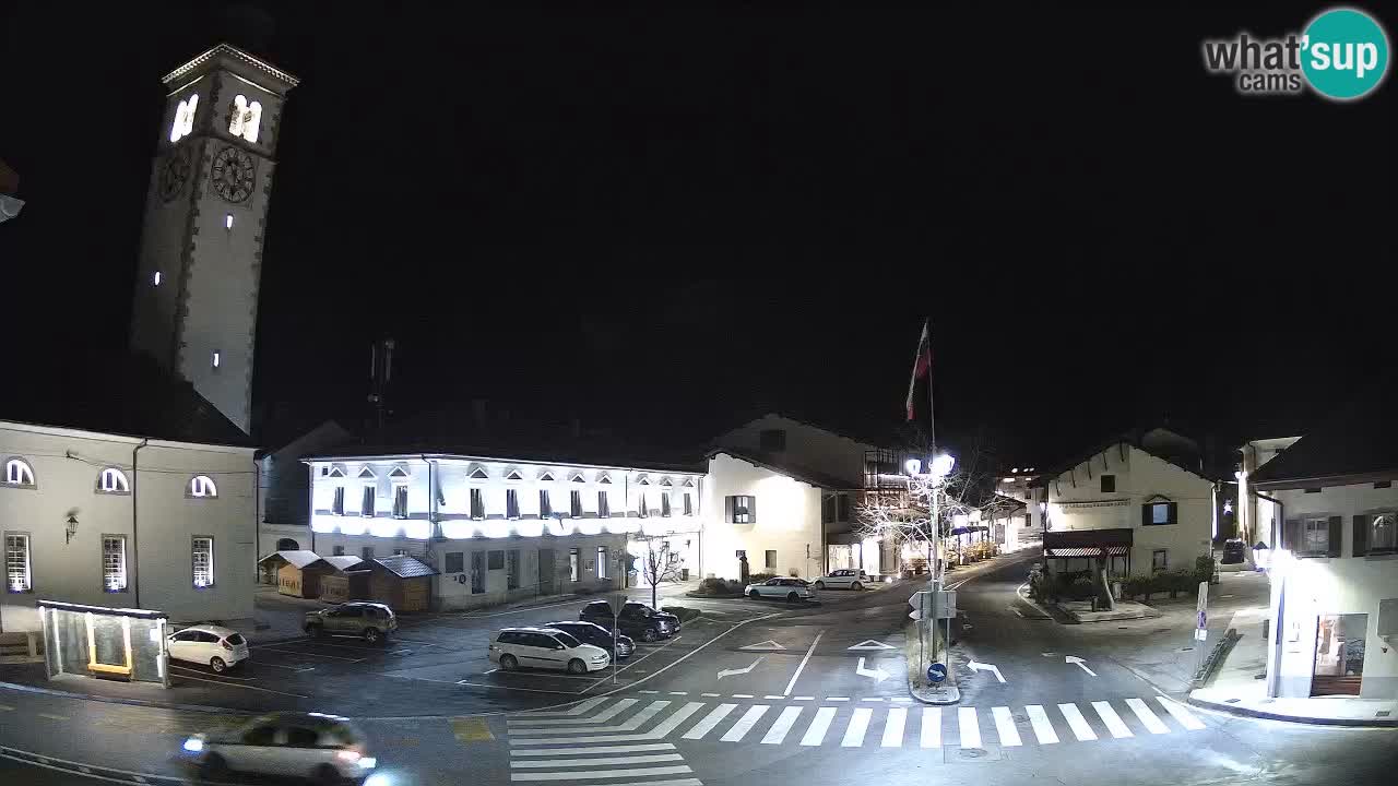 Cámara web en vivo Centro de la ciudad de Kobarid – Valle de Soča – Eslovenia