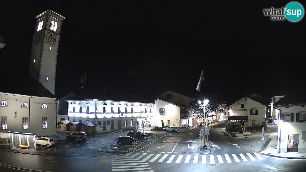 Cámara web en vivo Centro de la ciudad de Kobarid – Valle de Soča – Eslovenia