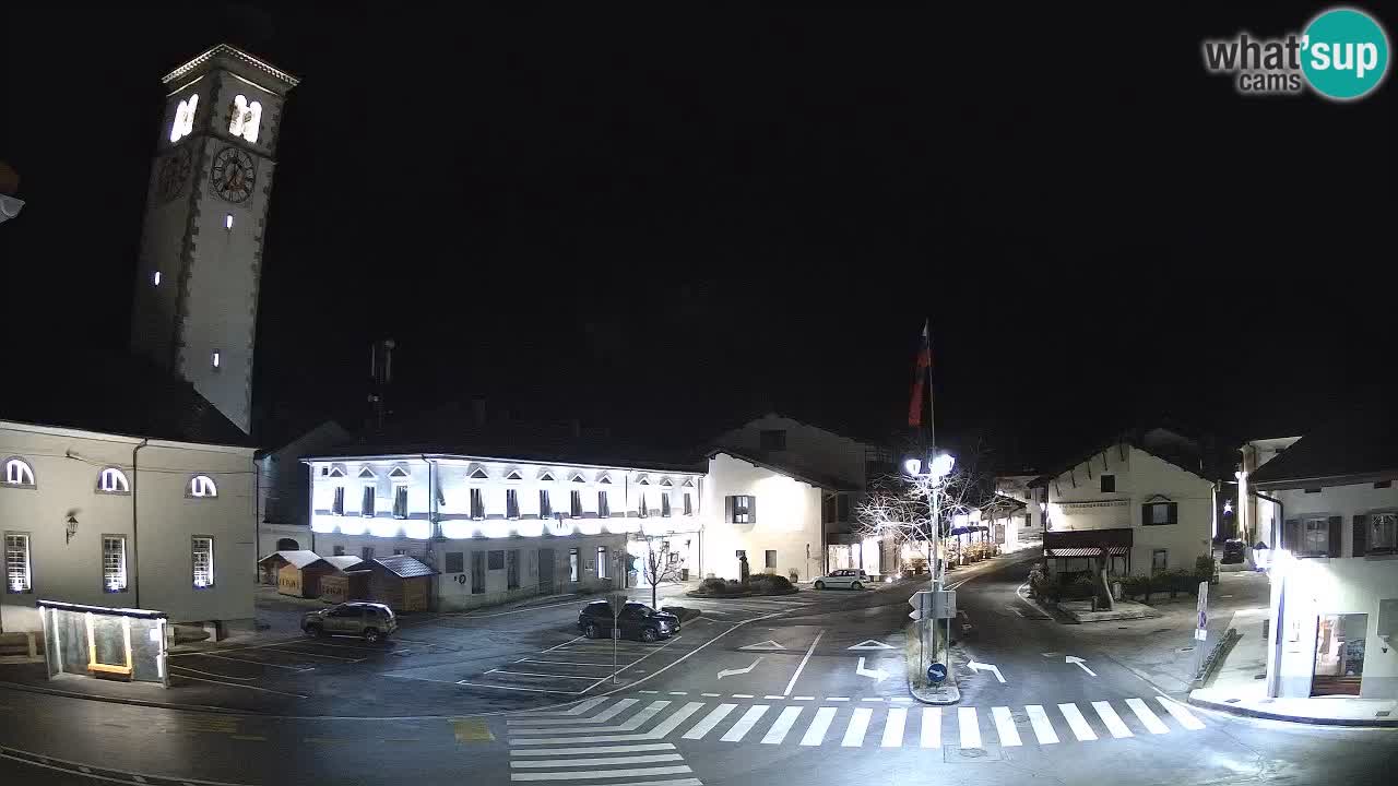 Cámara web en vivo Centro de la ciudad de Kobarid – Valle de Soča – Eslovenia