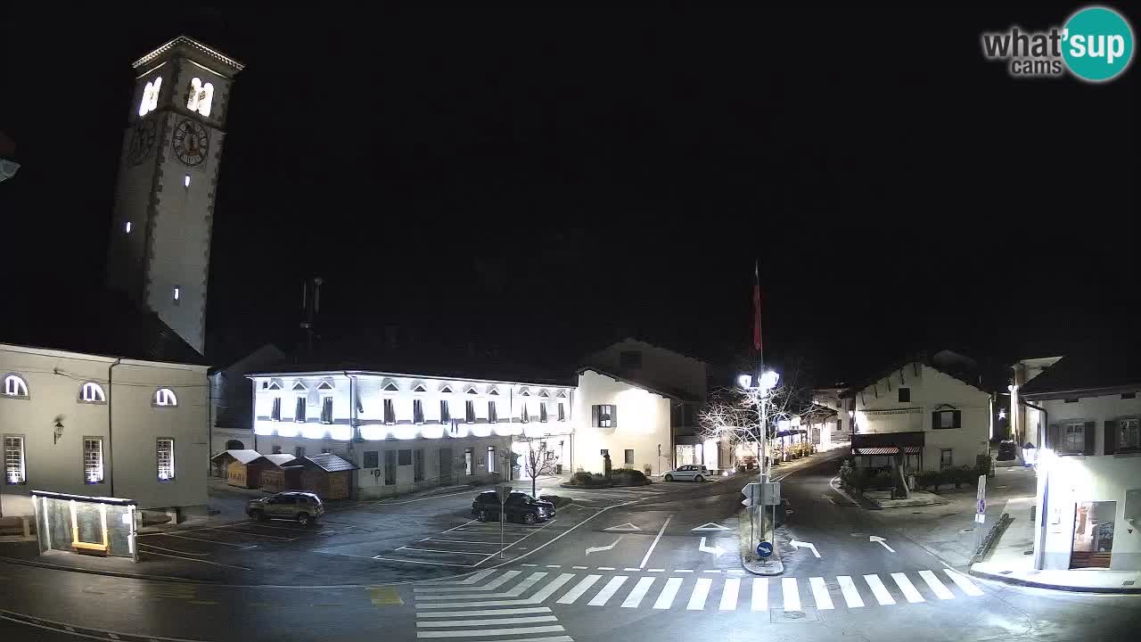 Live webcam Kobarid – Caporetto centro città – Valle dell’Isonzo – Slovenia