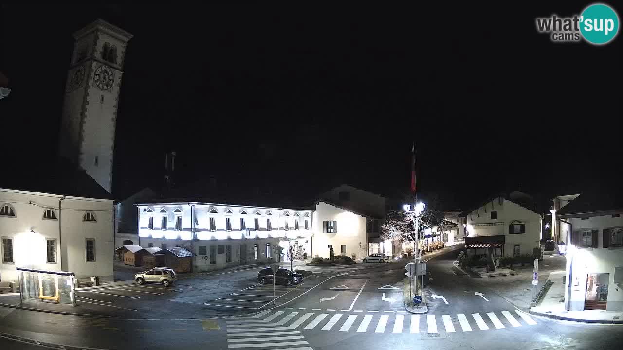 Live-Webcam Stadtzentrum von Kobarid – Soča-Tal – Slowenien