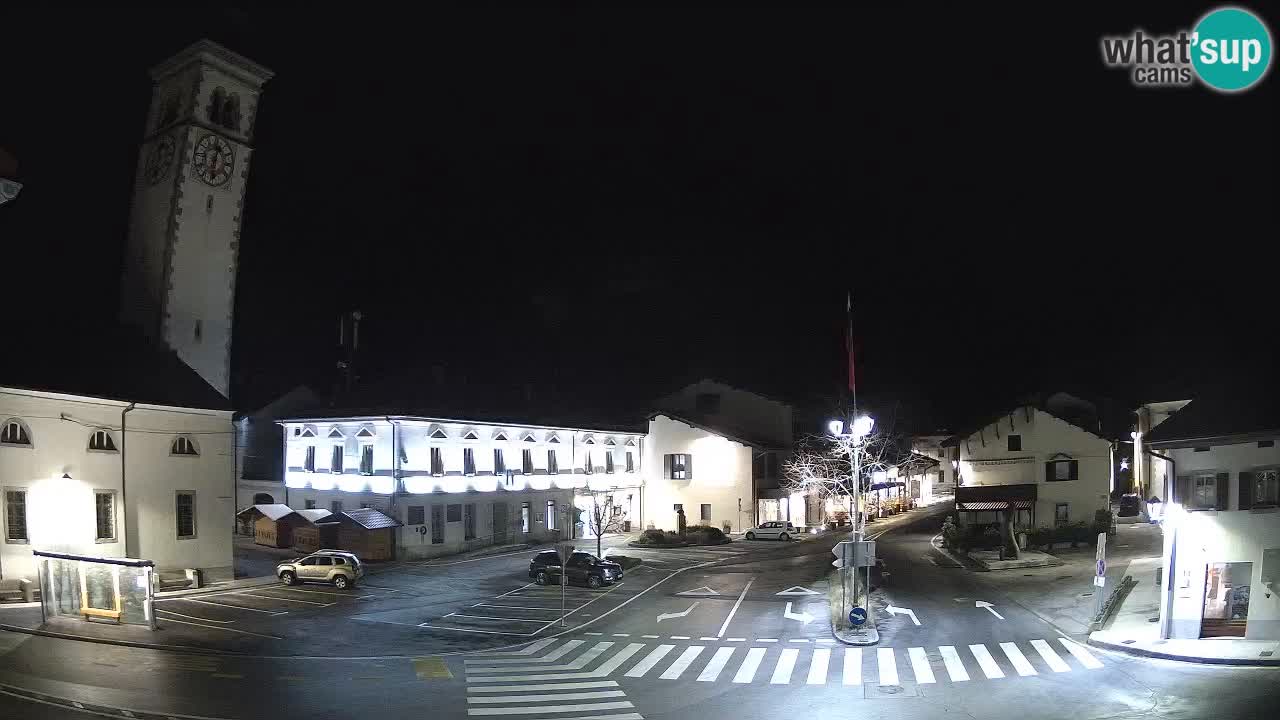 Live webcam Kobarid – Caporetto centro città – Valle dell’Isonzo – Slovenia