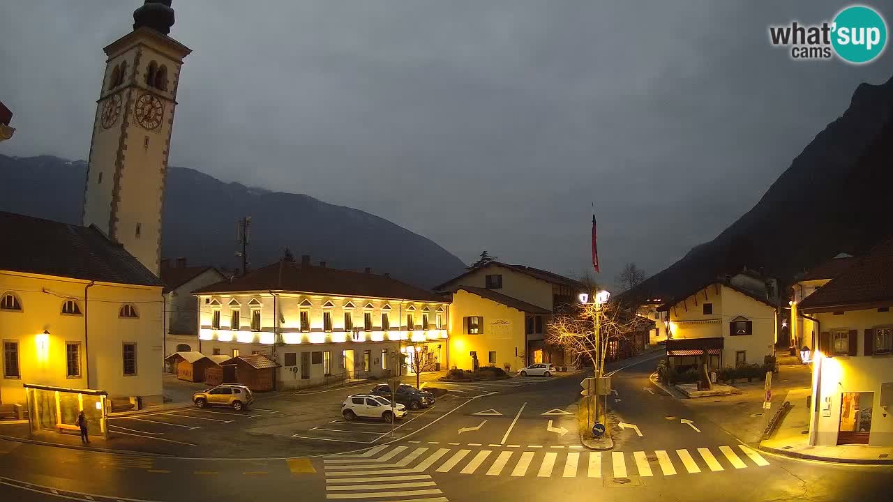 Live webcam Kobarid – Caporetto centro città – Valle dell’Isonzo – Slovenia