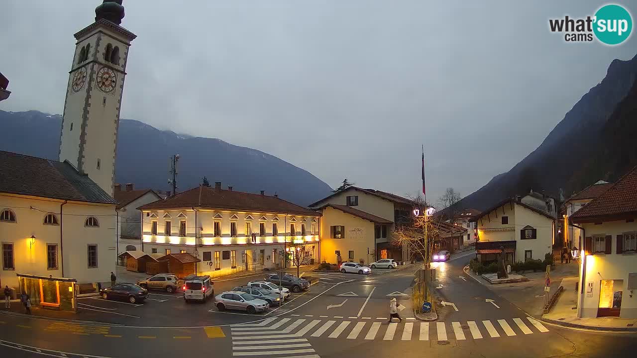 Live webcam Kobarid – Caporetto centro città – Valle dell’Isonzo – Slovenia