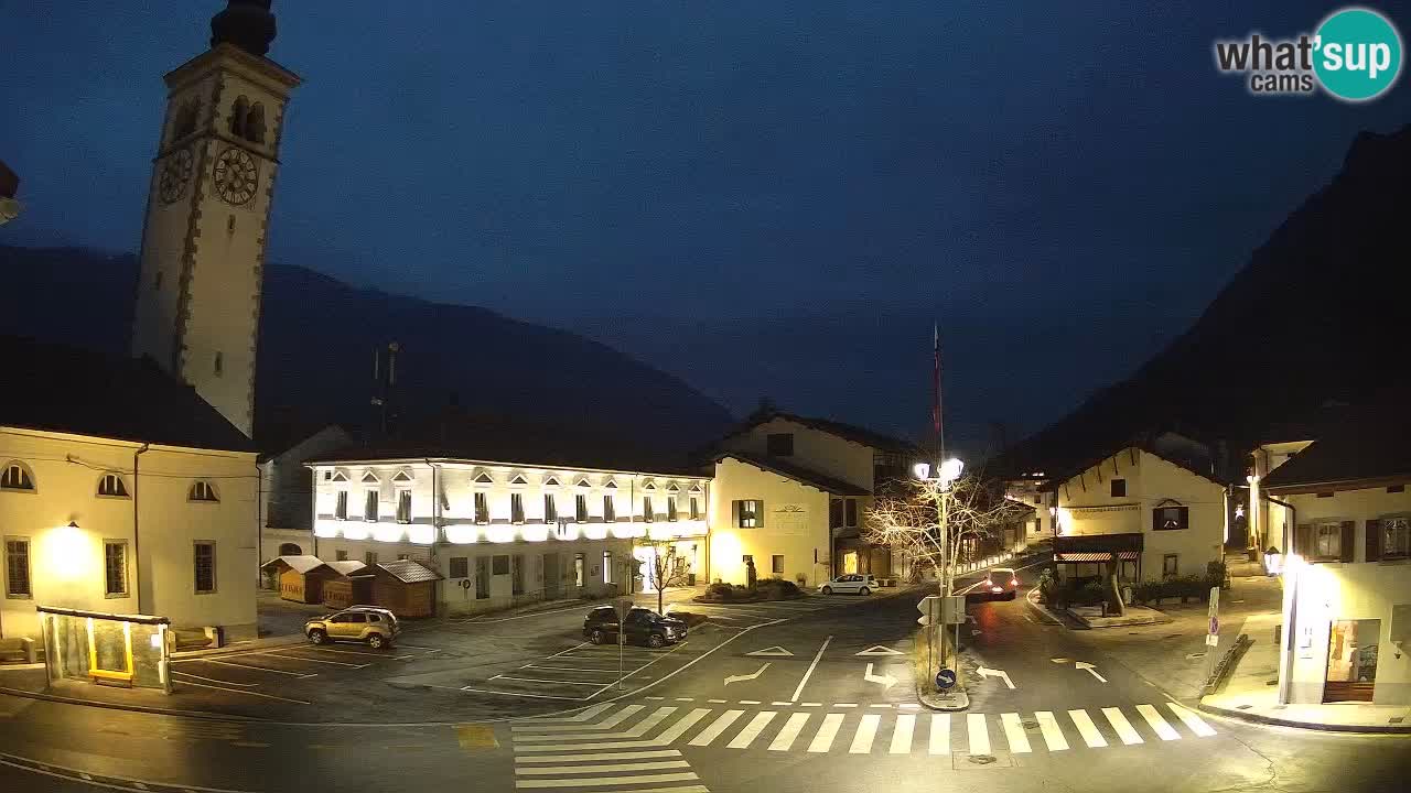 Live webcam Kobarid – Caporetto centro città – Valle dell’Isonzo – Slovenia