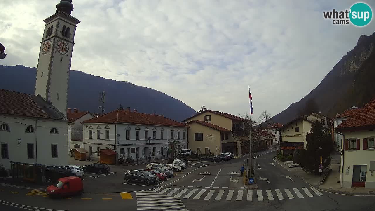 Live webcam Kobarid – Caporetto centro città – Valle dell’Isonzo – Slovenia