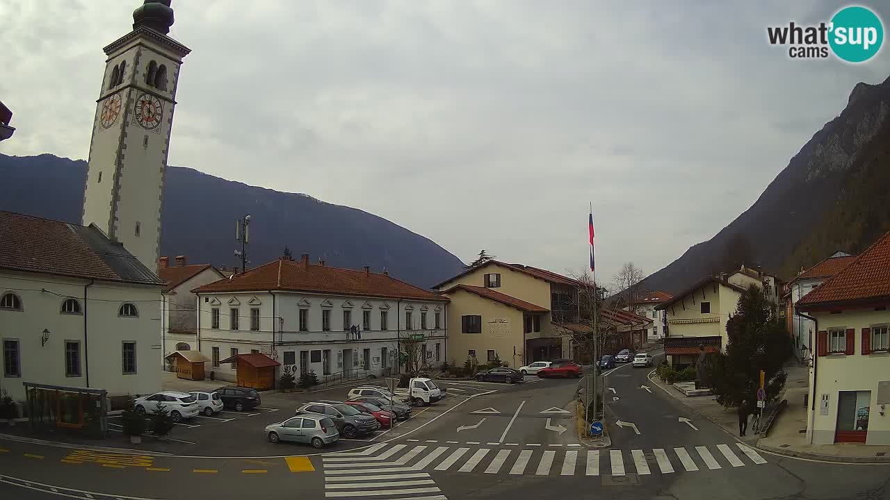 Live-Webcam Stadtzentrum von Kobarid – Soča-Tal – Slowenien