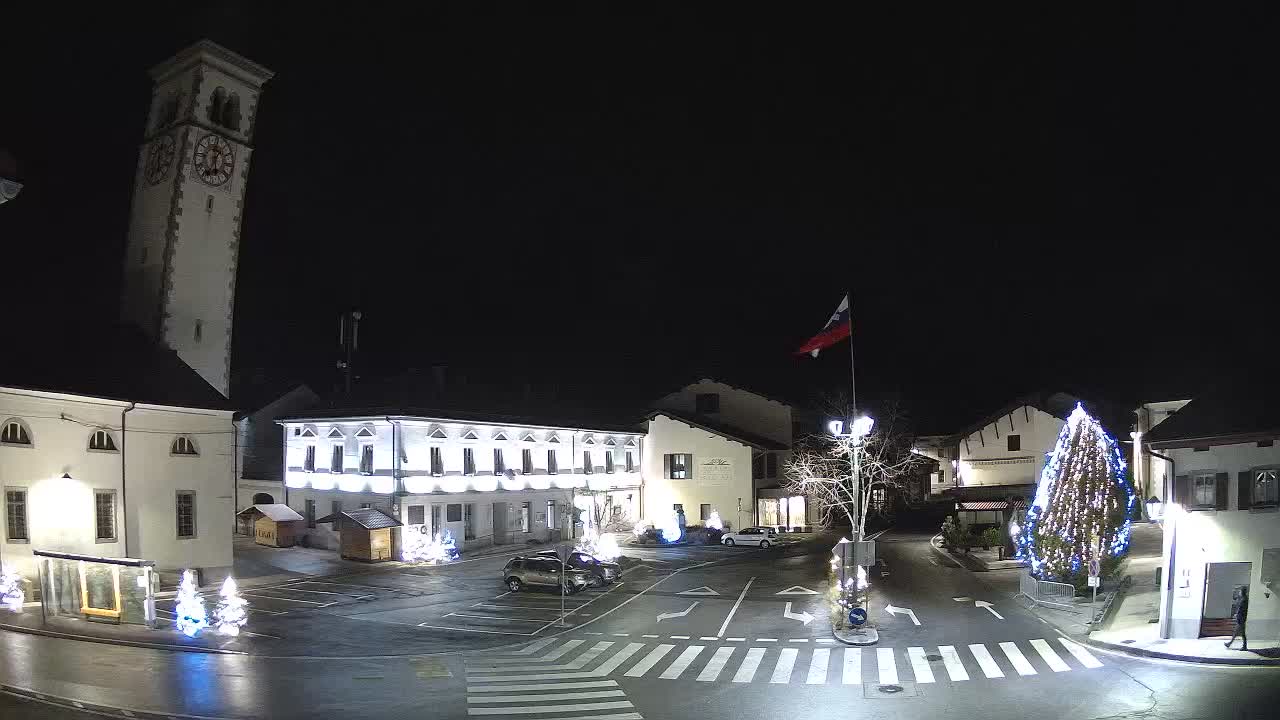 Cámara web en vivo Centro de la ciudad de Kobarid – Valle de Soča – Eslovenia