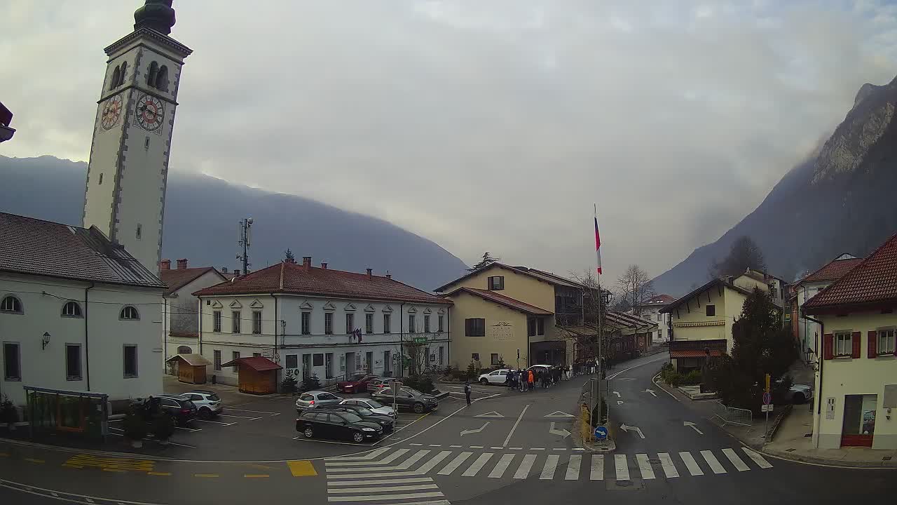 Live webcam Kobarid – Caporetto centro città – Valle dell’Isonzo – Slovenia