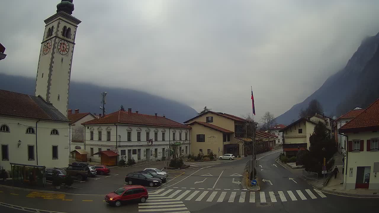 Live-Webcam Stadtzentrum von Kobarid – Soča-Tal – Slowenien