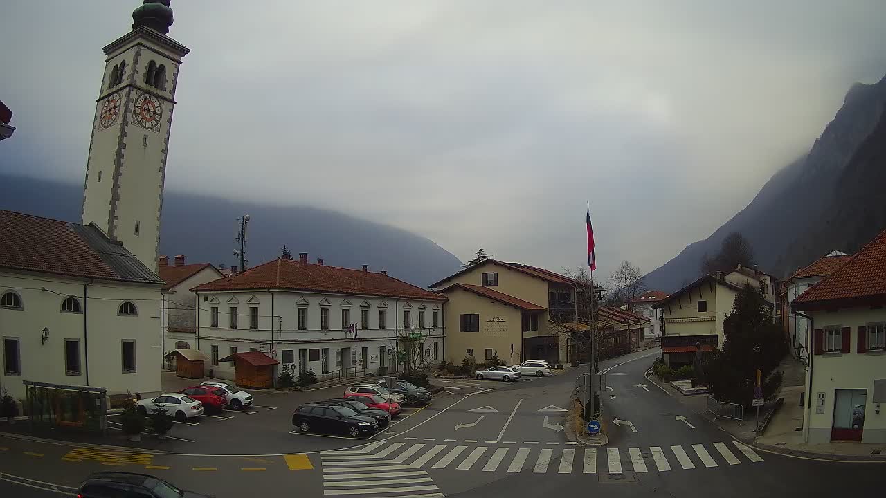 Live webcam Kobarid – Caporetto centro città – Valle dell’Isonzo – Slovenia