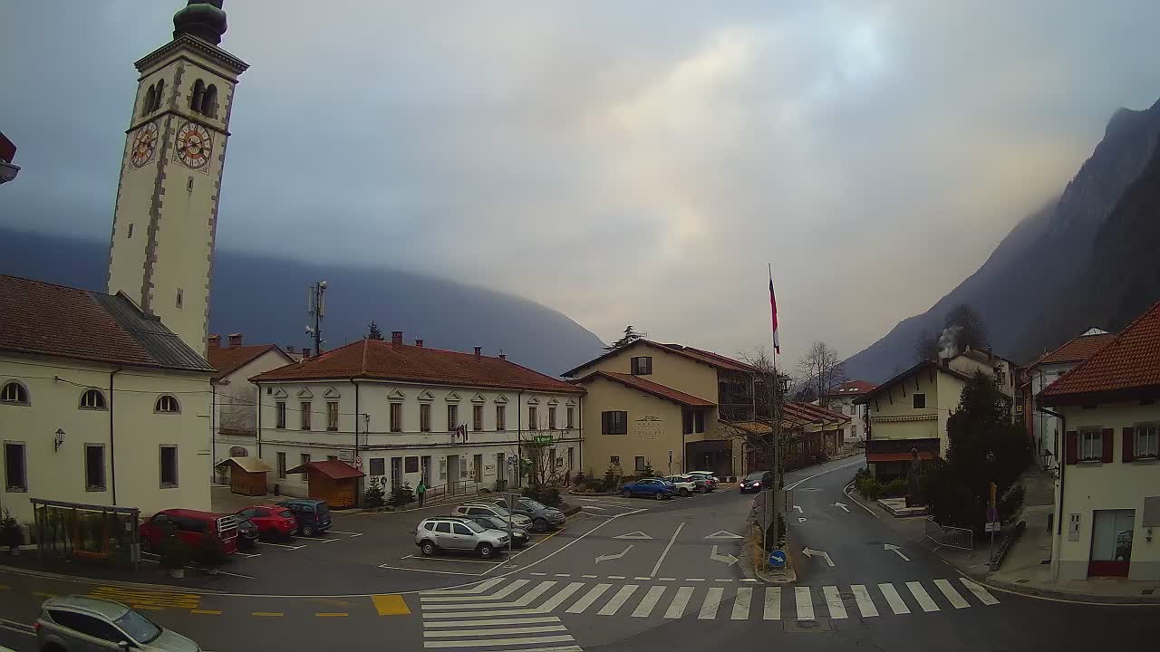 Live webcam Kobarid – Caporetto centro città – Valle dell’Isonzo – Slovenia