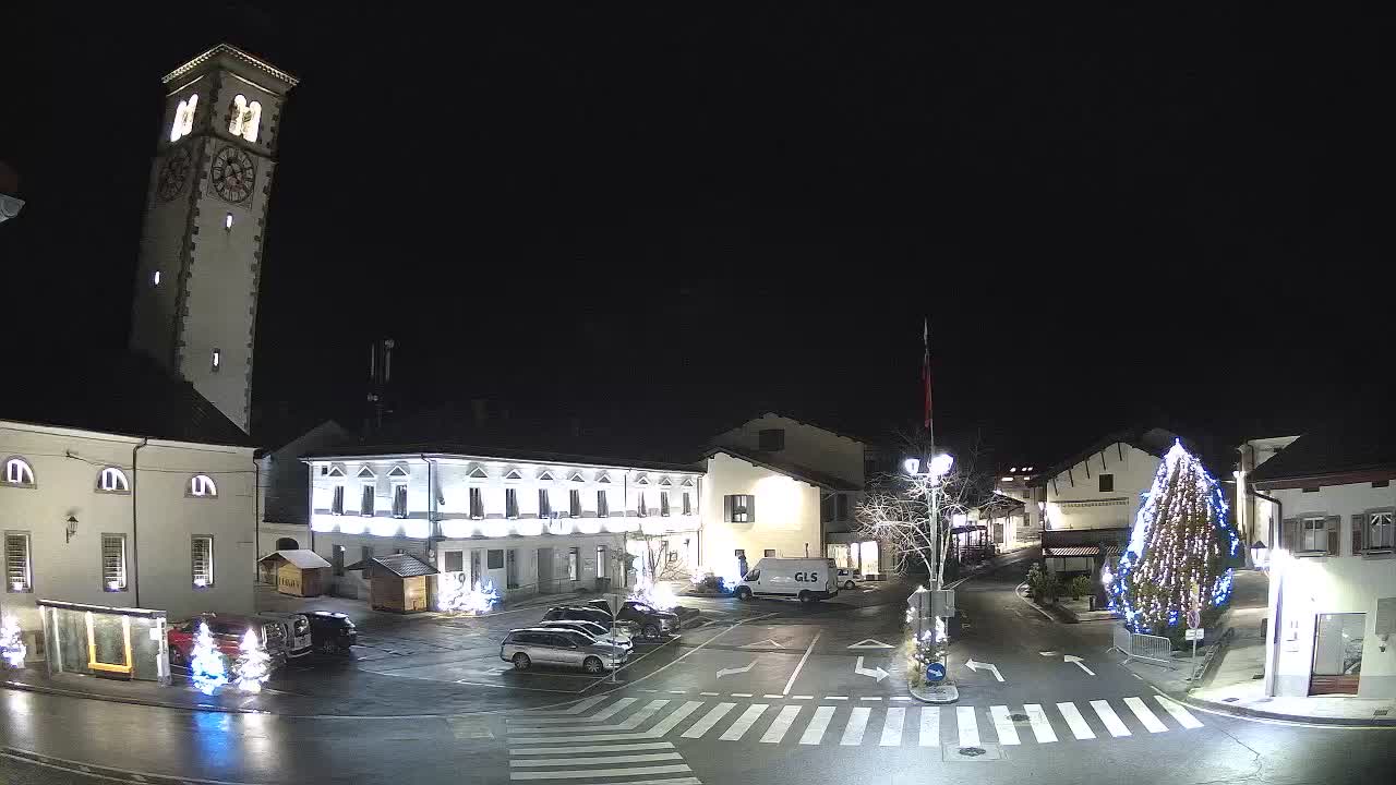 Live-Webcam Stadtzentrum von Kobarid – Soča-Tal – Slowenien