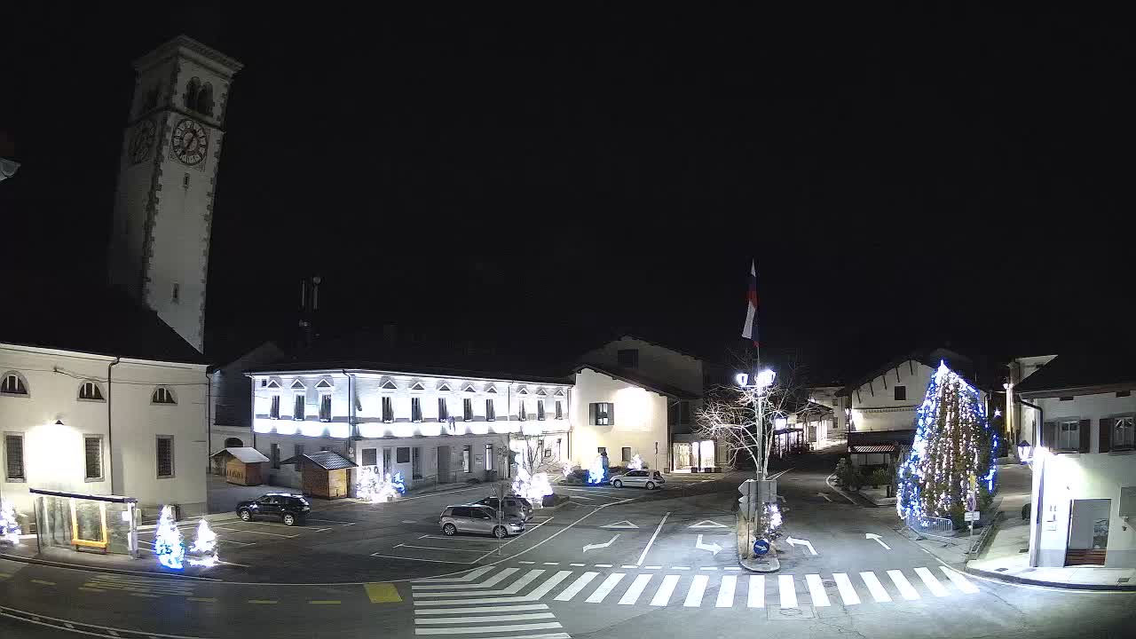 Live-Webcam Stadtzentrum von Kobarid – Soča-Tal – Slowenien