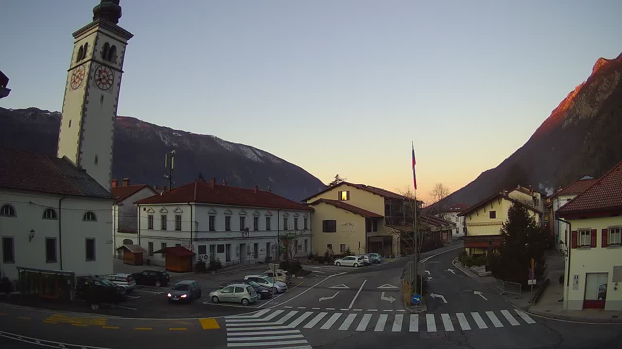 Live webcam Kobarid – Caporetto centro città – Valle dell’Isonzo – Slovenia