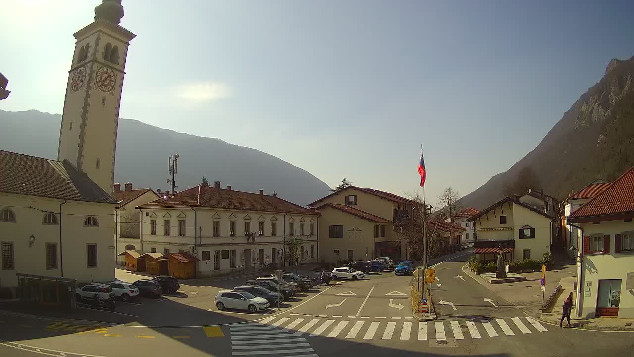 Live webcam Kobarid – Caporetto centro città – Valle dell’Isonzo – Slovenia