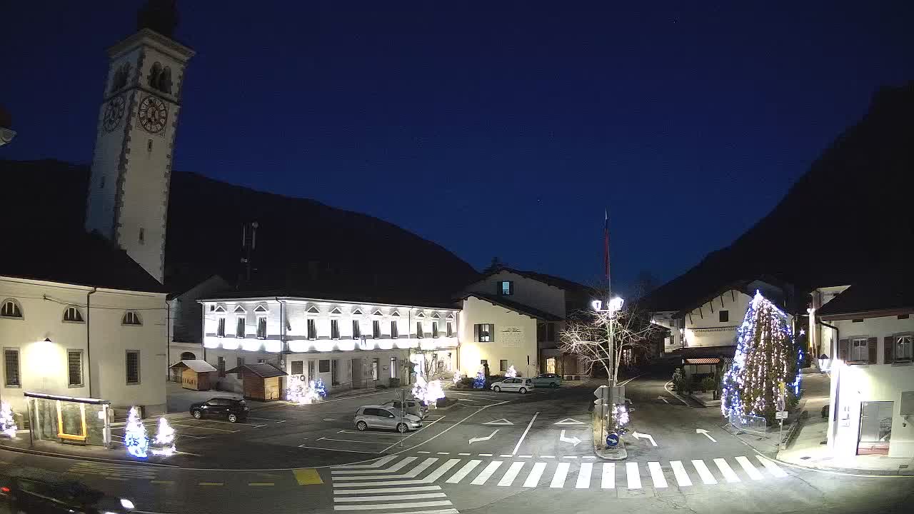 Live-Webcam Stadtzentrum von Kobarid – Soča-Tal – Slowenien