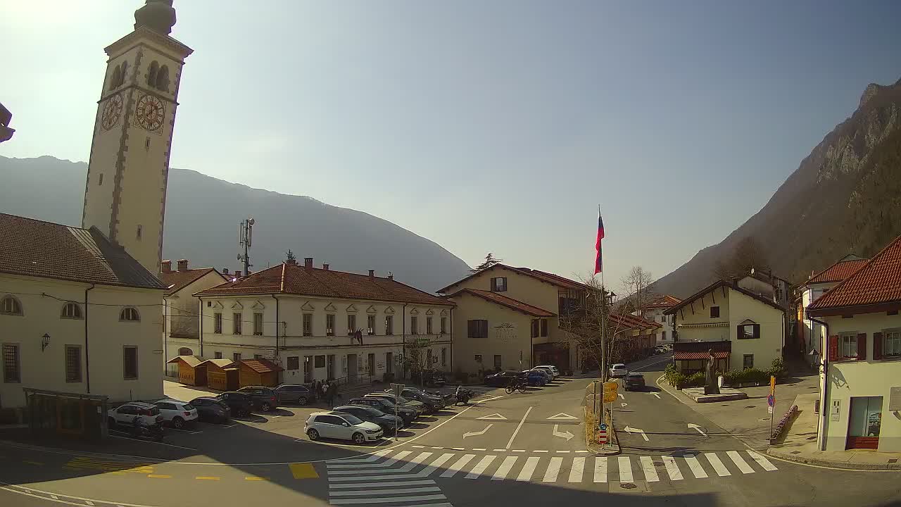 Live webcam Kobarid – Caporetto centro città – Valle dell’Isonzo – Slovenia