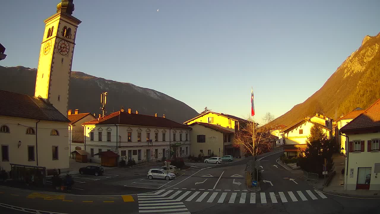 Webcam en direct du centre-ville de Kobarid – Vallée de la Soča – Slovénie