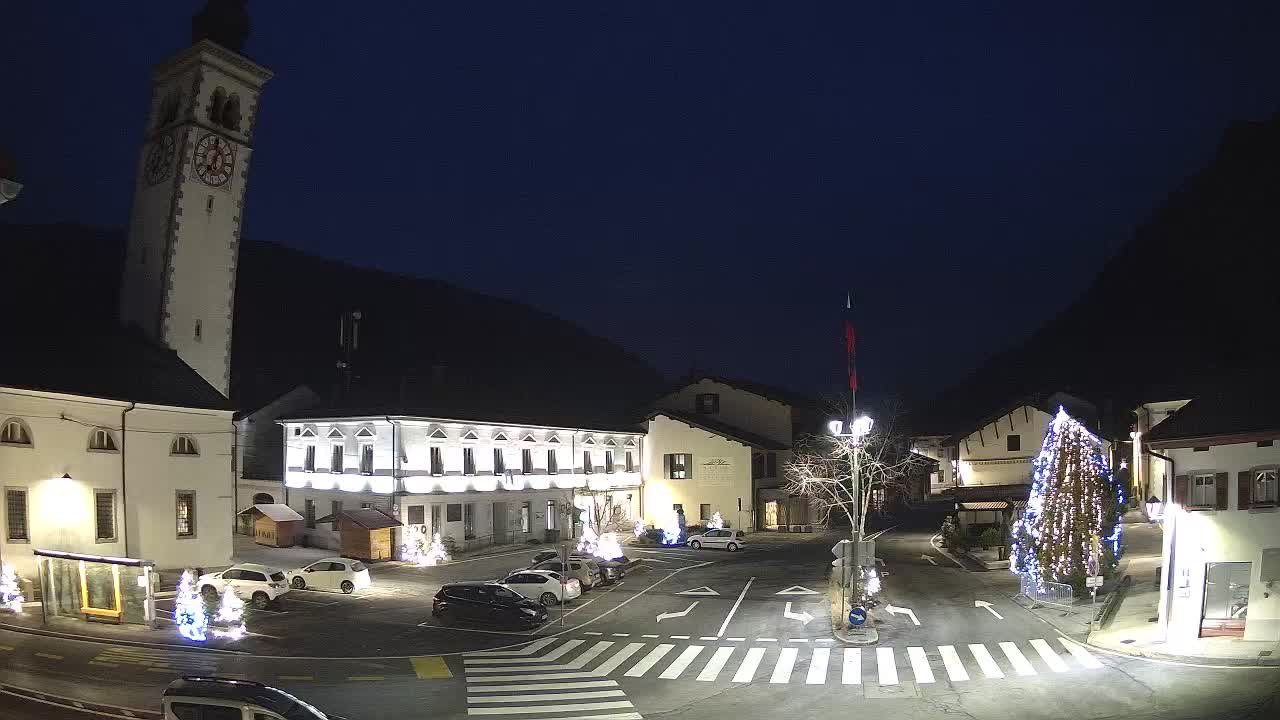 Cámara web en vivo Centro de la ciudad de Kobarid – Valle de Soča – Eslovenia