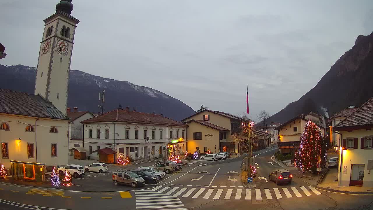 Live-Webcam Stadtzentrum von Kobarid – Soča-Tal – Slowenien