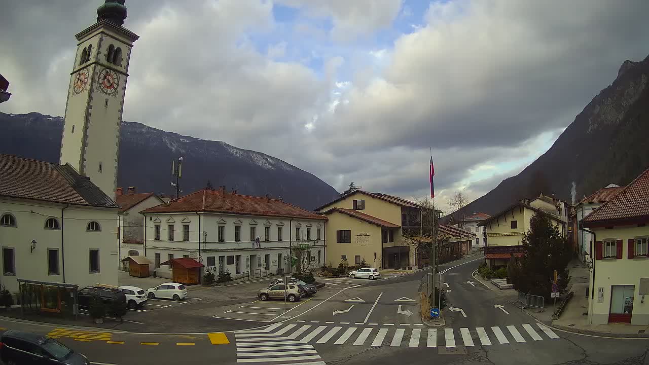 Live-Webcam Stadtzentrum von Kobarid – Soča-Tal – Slowenien