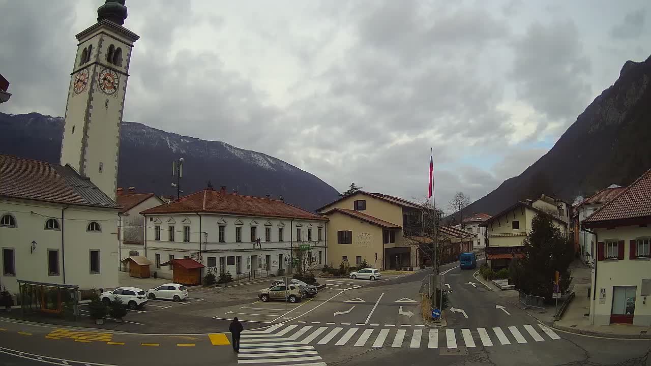 Live-Webcam Stadtzentrum von Kobarid – Soča-Tal – Slowenien