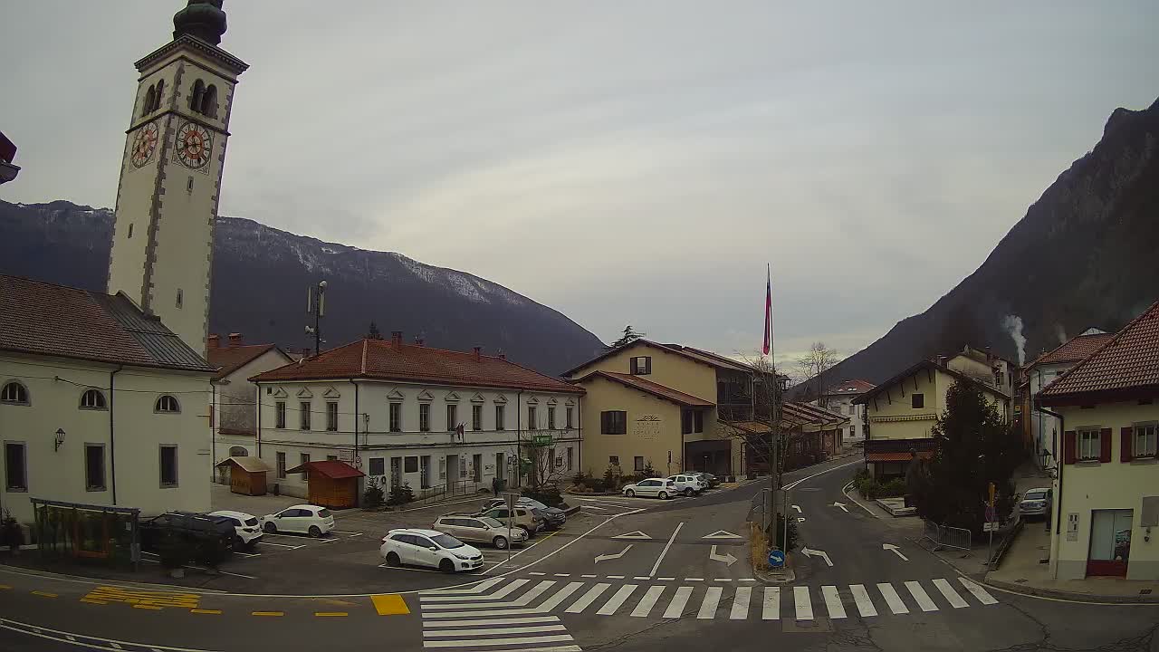 Live-Webcam Stadtzentrum von Kobarid – Soča-Tal – Slowenien