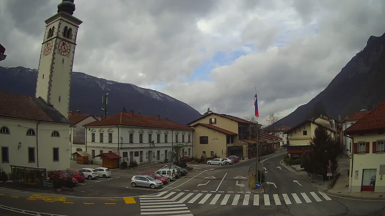 Webcam en direct du centre-ville de Kobarid – Vallée de la Soča – Slovénie