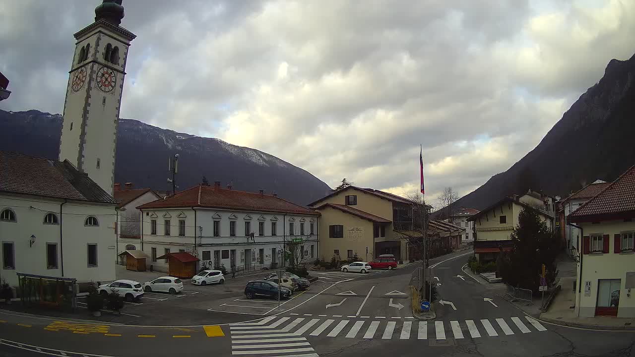 Webcam en direct du centre-ville de Kobarid – Vallée de la Soča – Slovénie