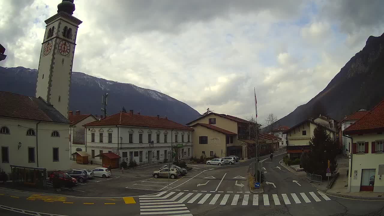 Webcam en direct du centre-ville de Kobarid – Vallée de la Soča – Slovénie