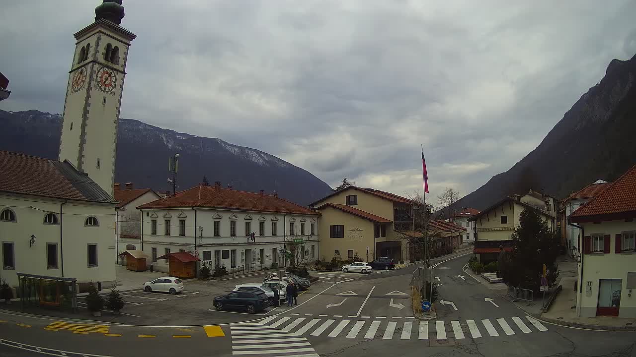 Live webcam Kobarid – Caporetto centro città – Valle dell’Isonzo – Slovenia