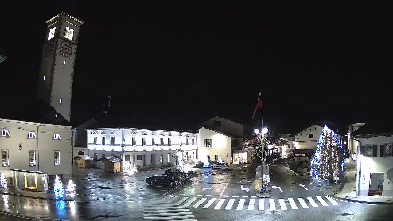 Live-Webcam Stadtzentrum von Kobarid – Soča-Tal – Slowenien