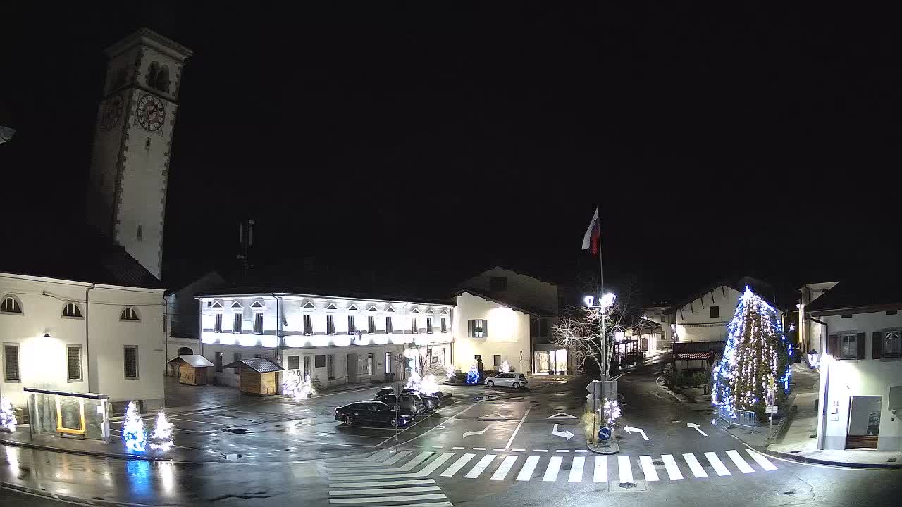 Live-Webcam Stadtzentrum von Kobarid – Soča-Tal – Slowenien