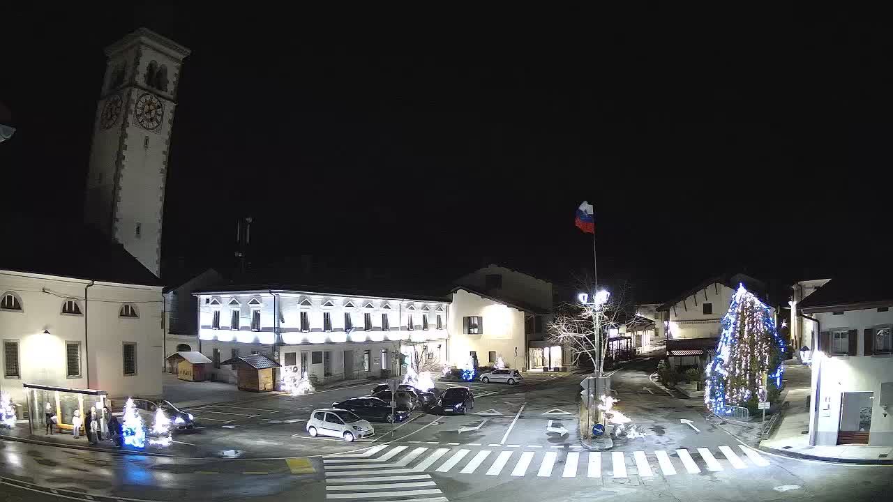 Cámara web en vivo Centro de la ciudad de Kobarid – Valle de Soča – Eslovenia