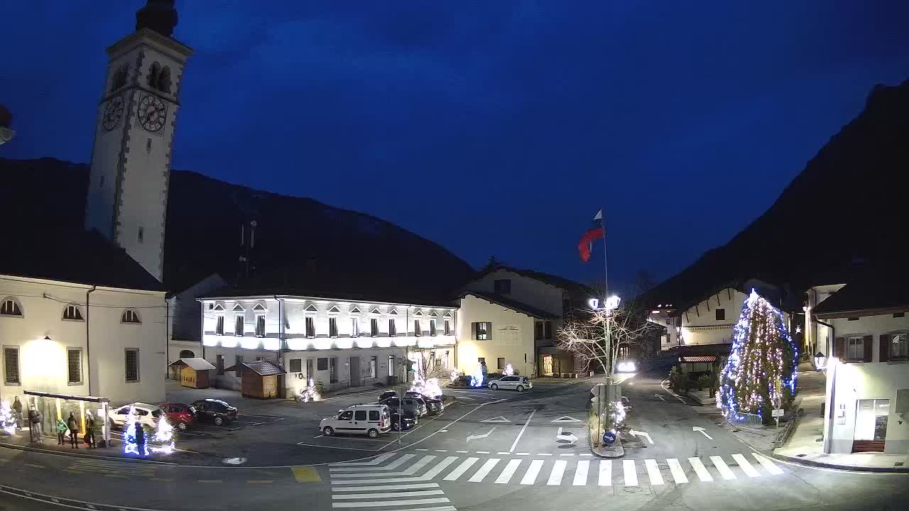 Live-Webcam Stadtzentrum von Kobarid – Soča-Tal – Slowenien