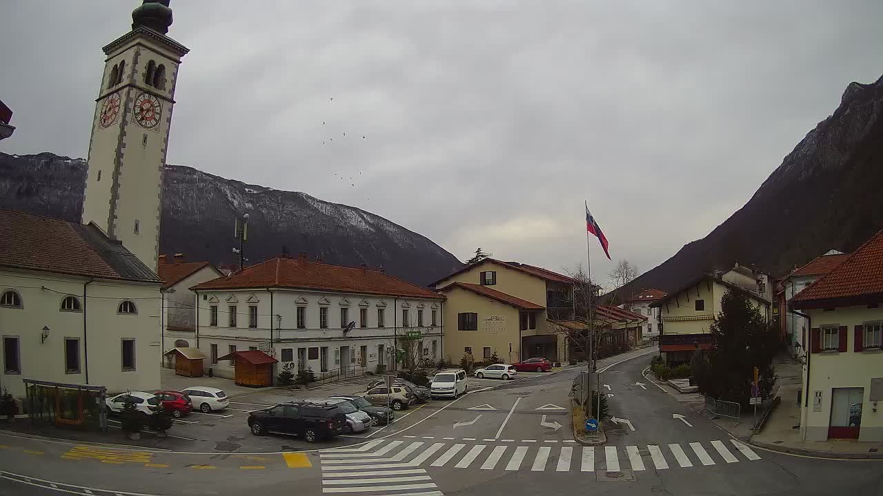 Webcam en direct du centre-ville de Kobarid – Vallée de la Soča – Slovénie