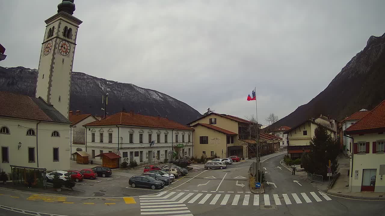 Webcam en direct du centre-ville de Kobarid – Vallée de la Soča – Slovénie