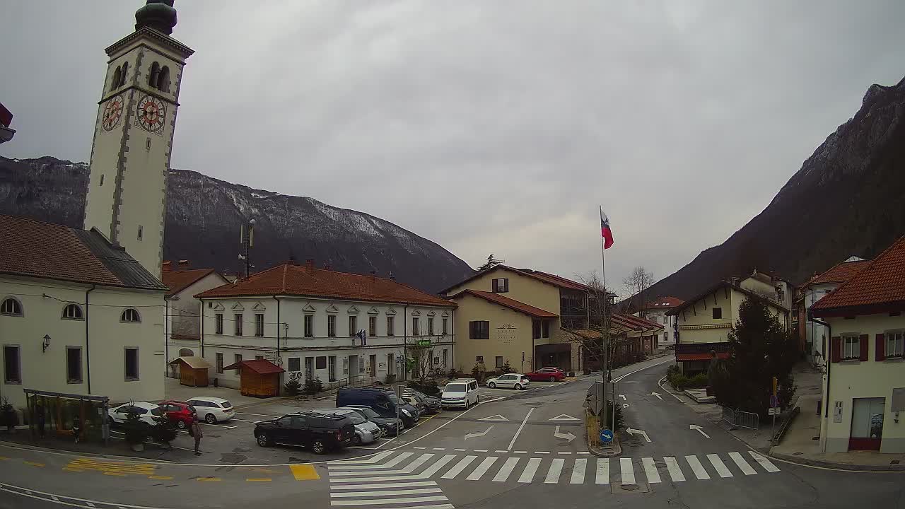 Webcam en direct du centre-ville de Kobarid – Vallée de la Soča – Slovénie