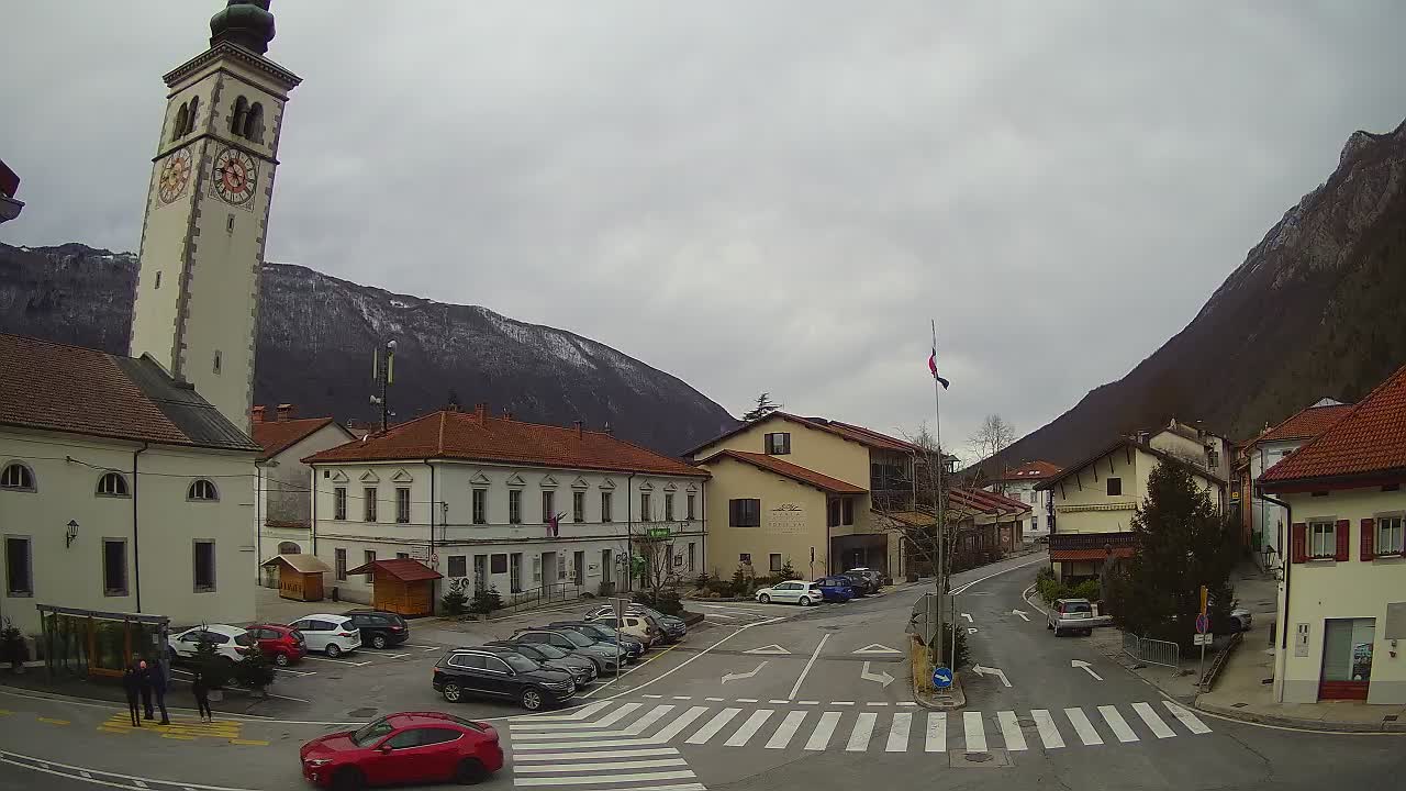 Webcam en direct du centre-ville de Kobarid – Vallée de la Soča – Slovénie