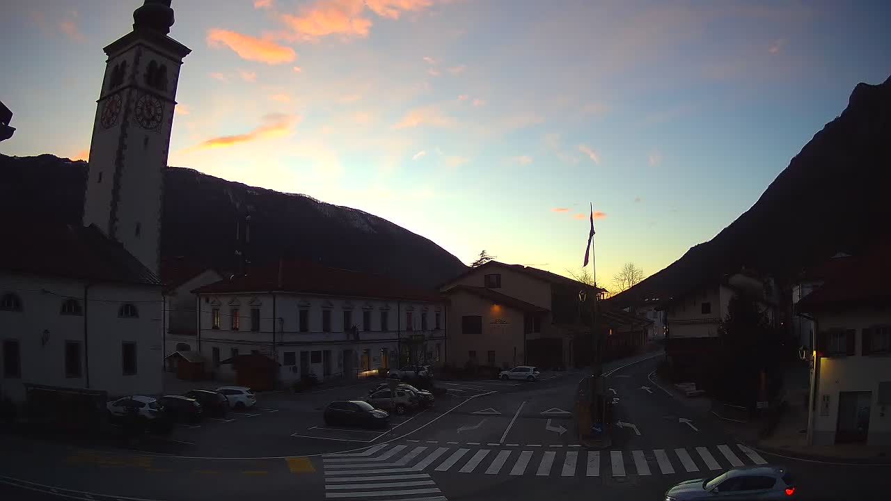 Webcam en direct du centre-ville de Kobarid – Vallée de la Soča – Slovénie