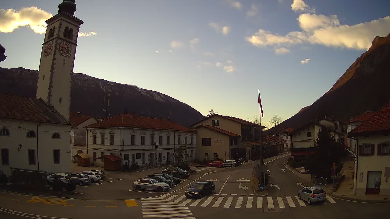 Live webcam Kobarid – Caporetto centro città – Valle dell’Isonzo – Slovenia