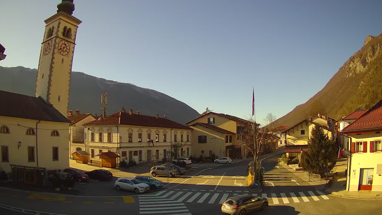 Live webcam Kobarid – Caporetto centro città – Valle dell’Isonzo – Slovenia