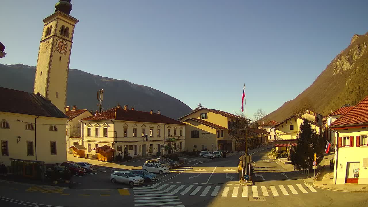 Live webcam Kobarid – Caporetto centro città – Valle dell’Isonzo – Slovenia