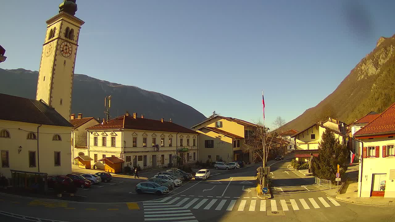 Live webcam Kobarid – Caporetto centro città – Valle dell’Isonzo – Slovenia