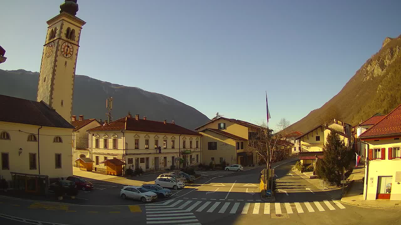 Live webcam Kobarid – Caporetto centro città – Valle dell’Isonzo – Slovenia