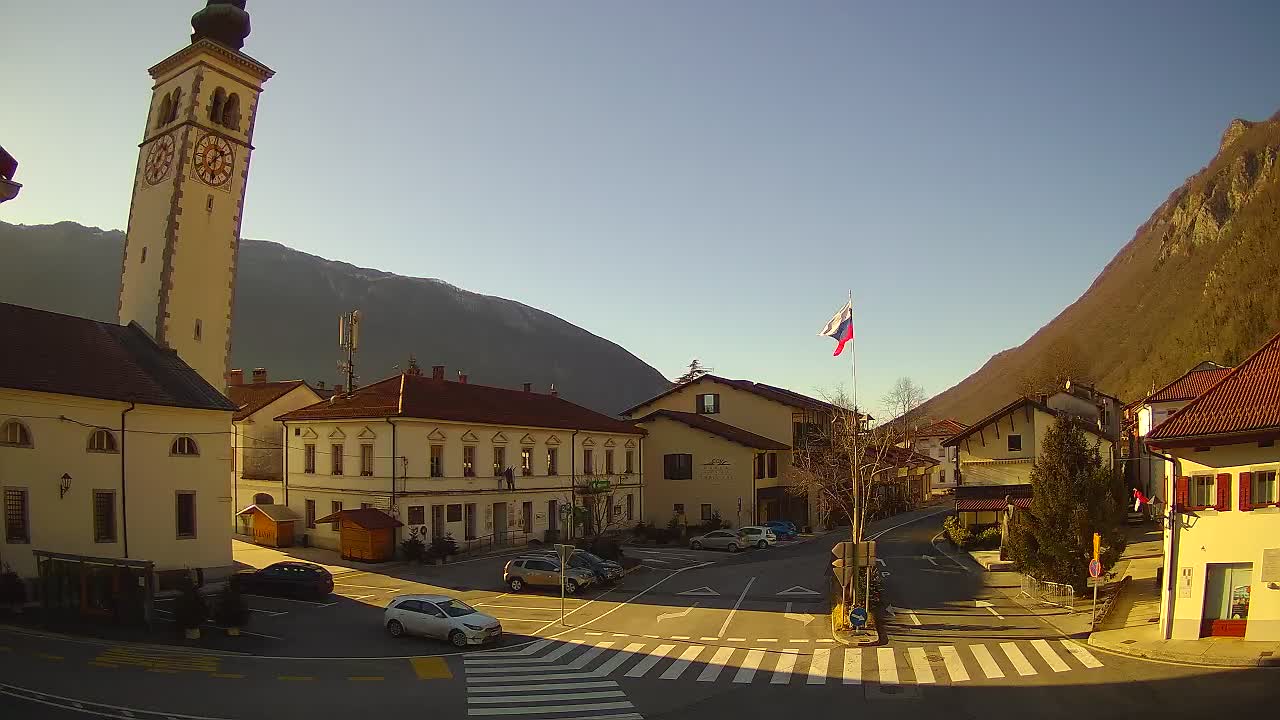 Live webcam Kobarid – Caporetto centro città – Valle dell’Isonzo – Slovenia